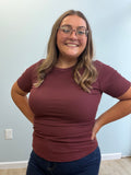 The Cari Shirt- Wine