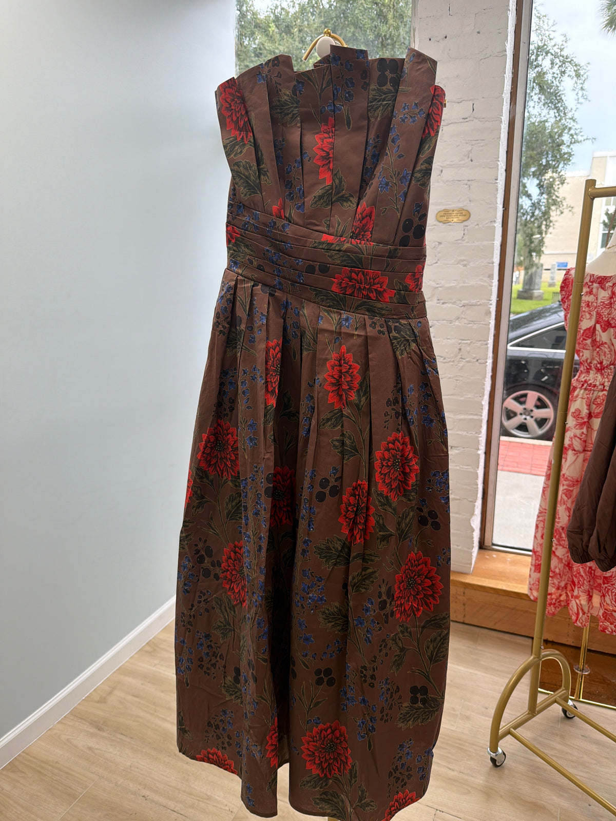 Brown floral Entro Dress
