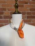 Orange Beaded Scarf