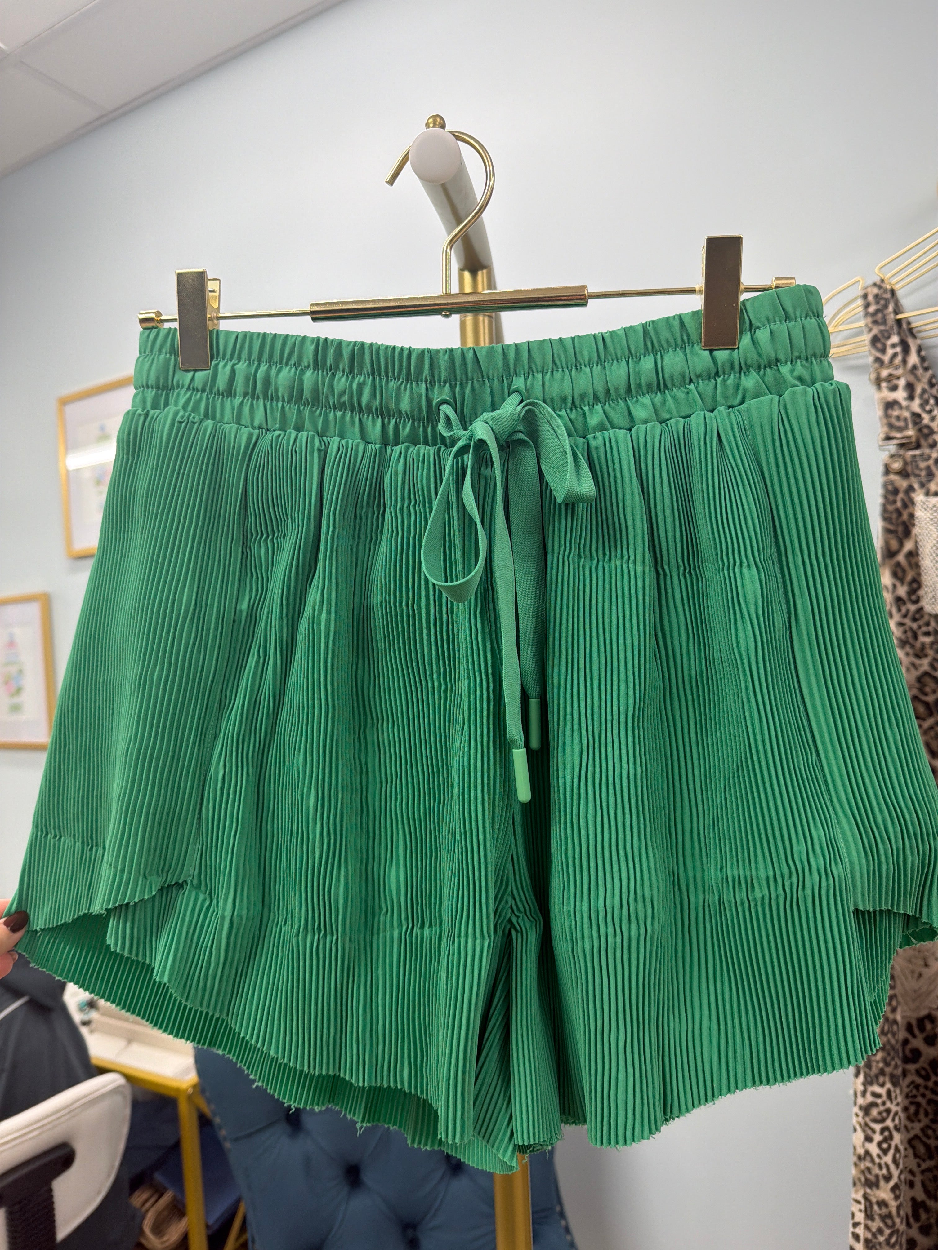 Green Athletics Shorts =Green