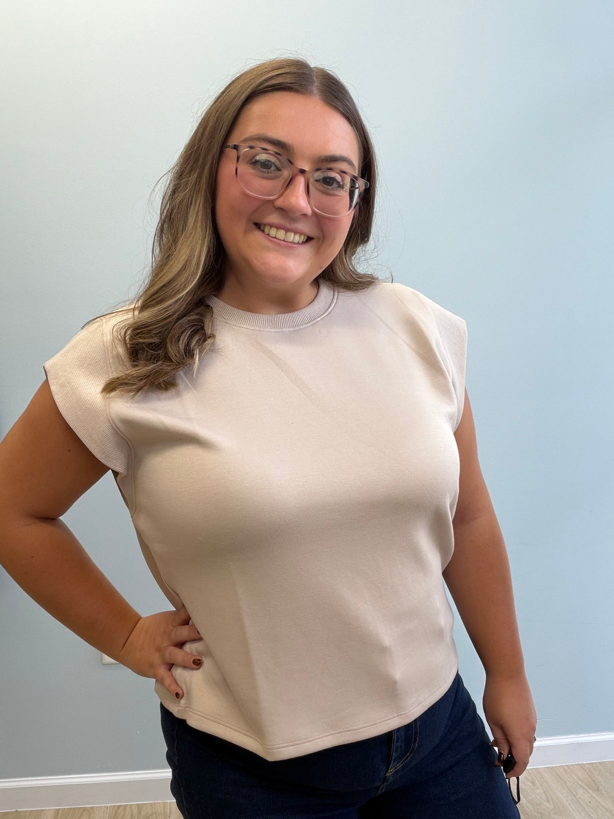 The Camille Top- Almond