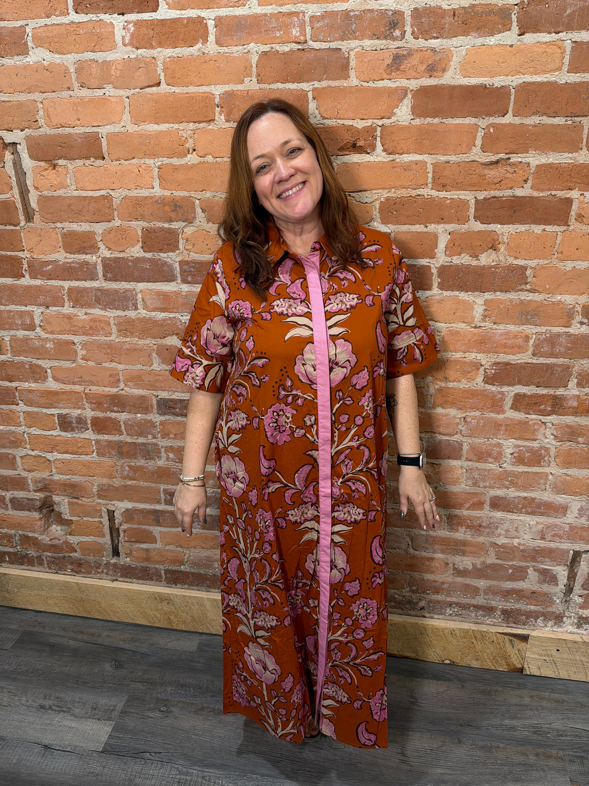 The Constance Dress-Rust