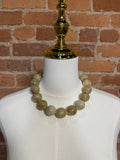 Large Cream Bead Necklace