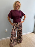 The Delaney Pink & Brown Floral Pants