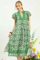 The Georgia Dress- Green