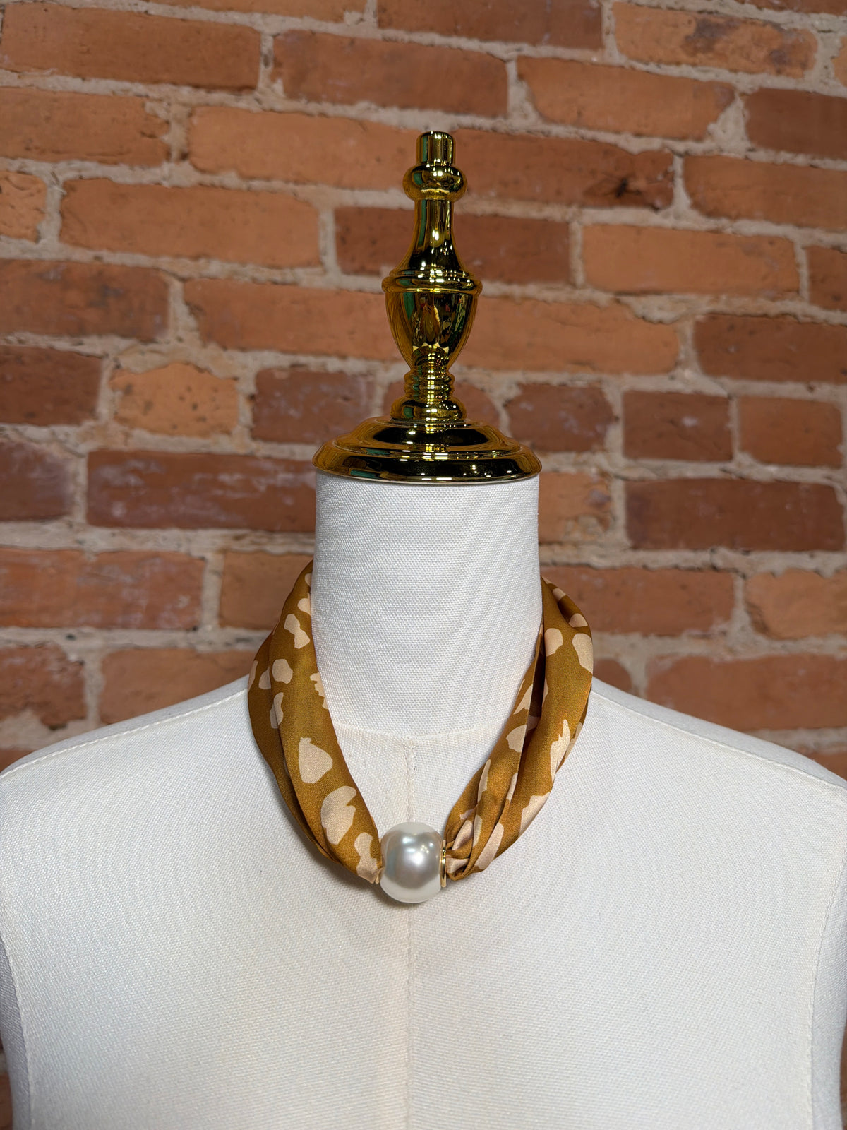 Fawn Beaded Scarf