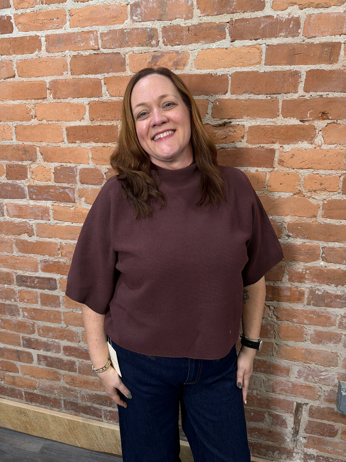 The Oliver Top (BROWN)