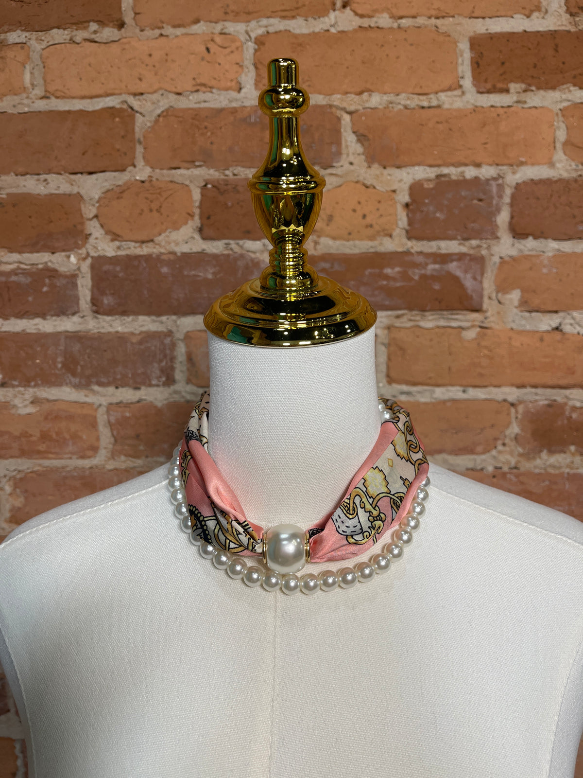 Light Pink Pearl Scarf