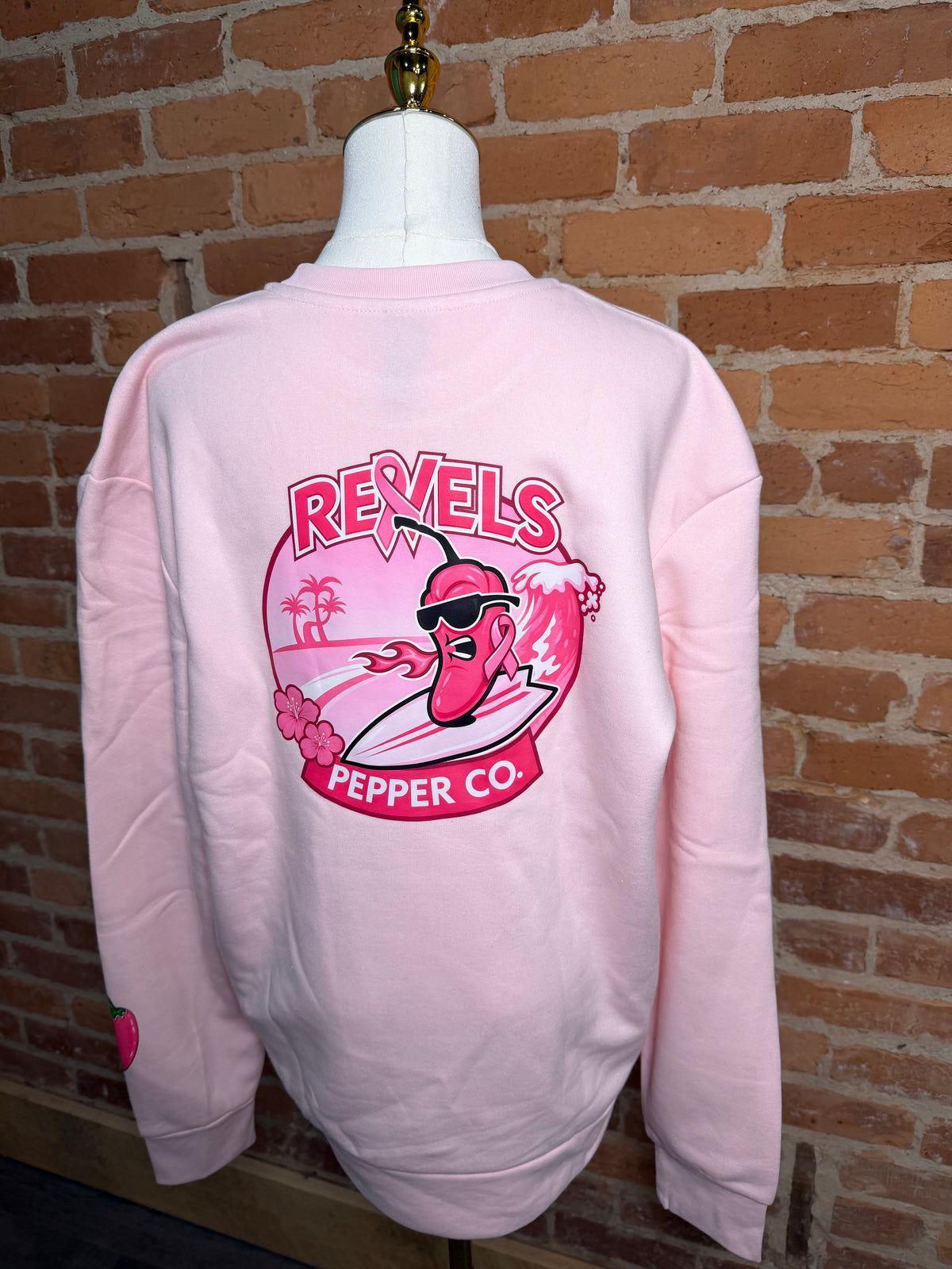 Revels Pepper Co. Breast Cancer Sweatshirt (PINK)