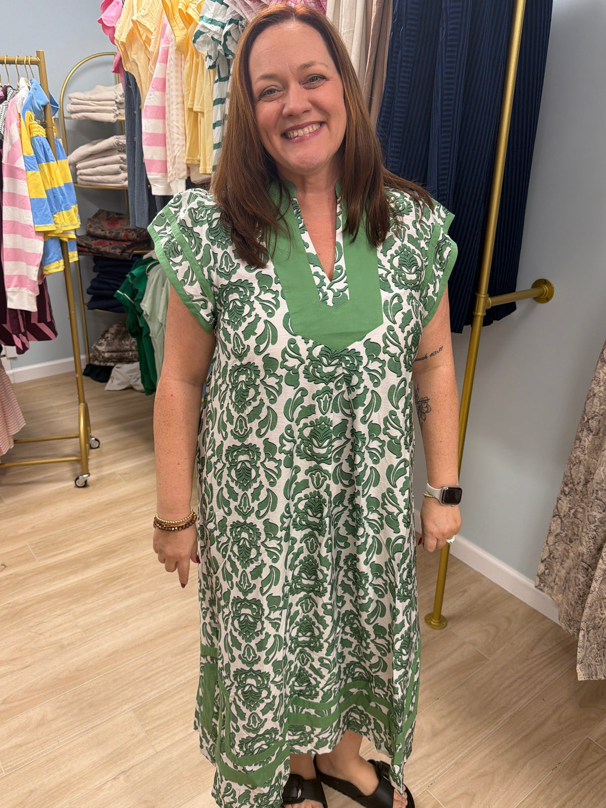 The Georgia Dress- Green