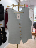 Wokshop Blue Vest Shirt