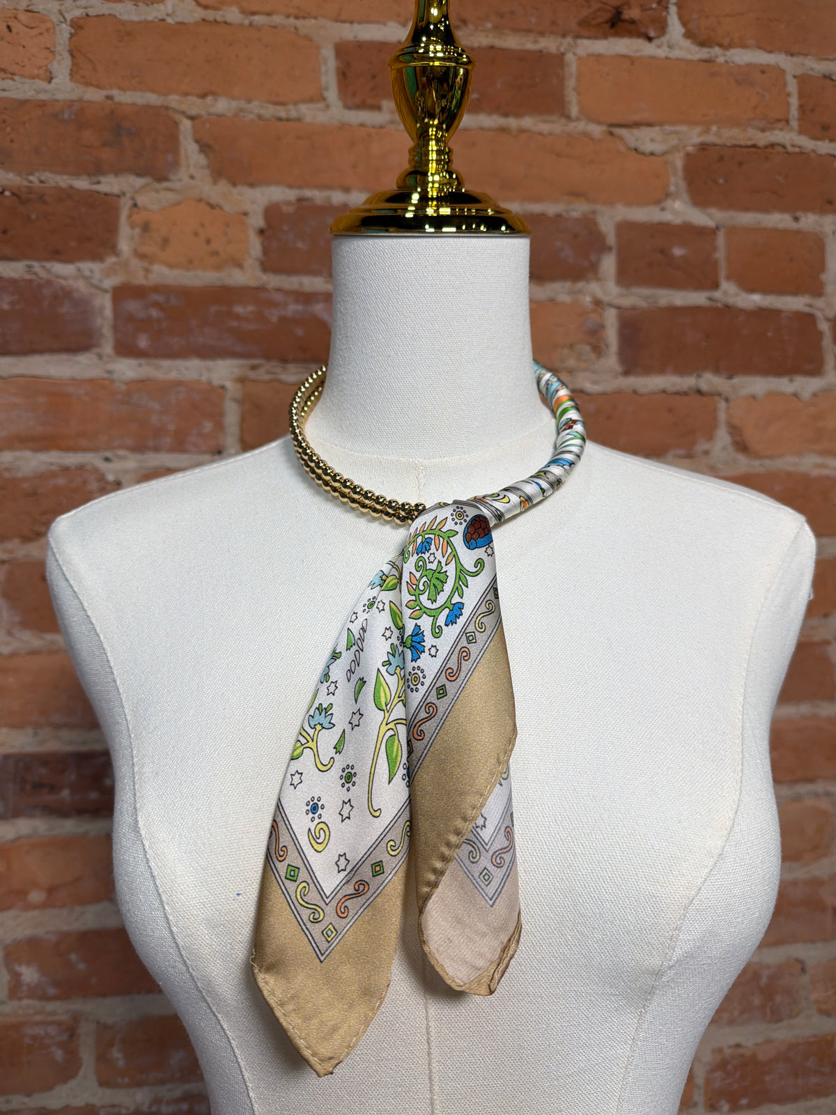Gold Beaded Scarf