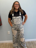The Hadley Camo Lace Overalls