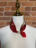 Red Beaded Scarf