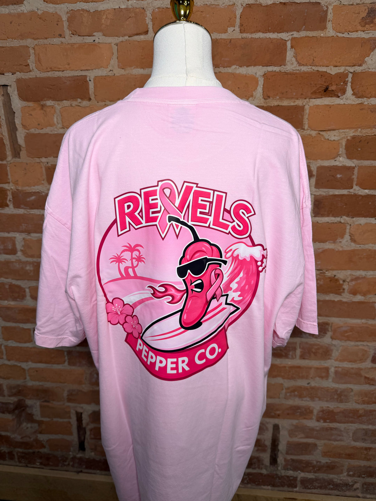 Revels Pepper Co. Breast Cancer T-Shirt (PINK)