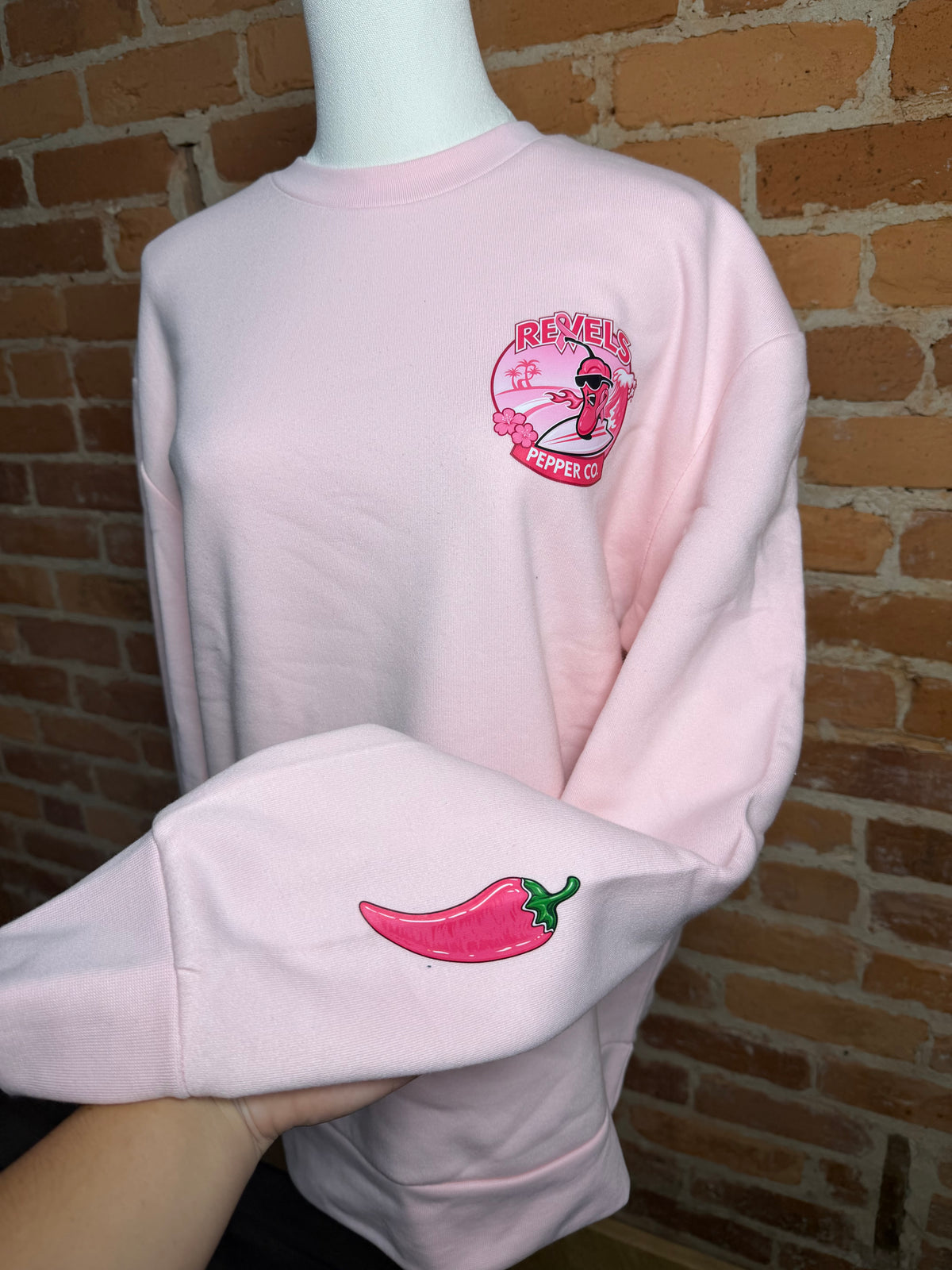 Revels Pepper Co. Breast Cancer Sweatshirt (PINK)