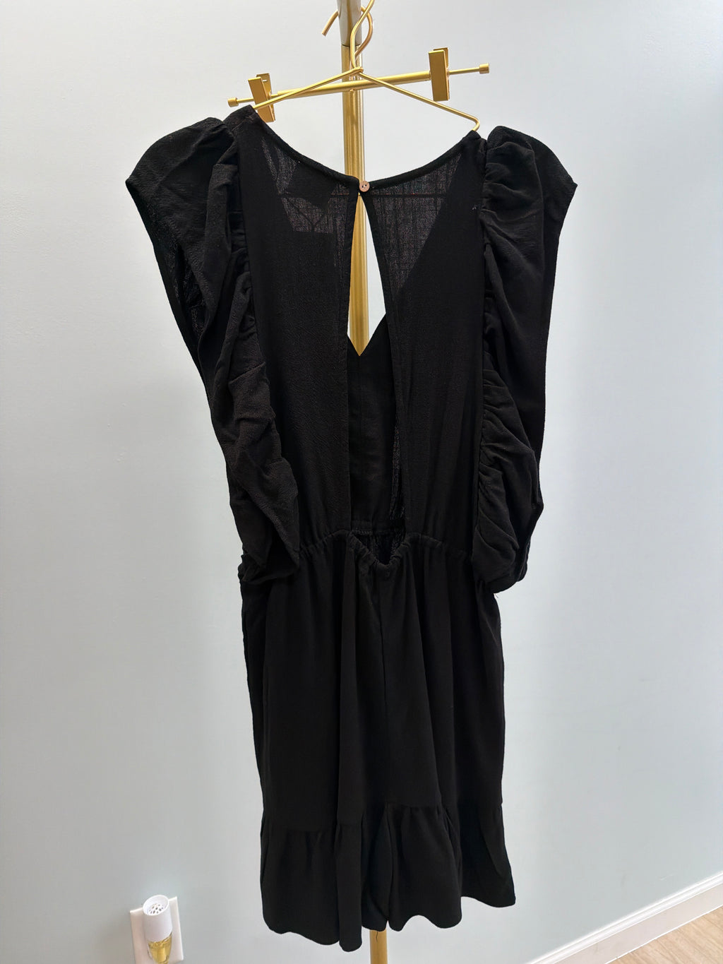 VeryJ - Ruffle Romper (BLK)