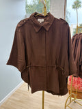 T33164 Entro 3/4 Sleeve Shirt -Sinched Brown