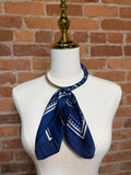 Royal Blue Beaded Scarf
