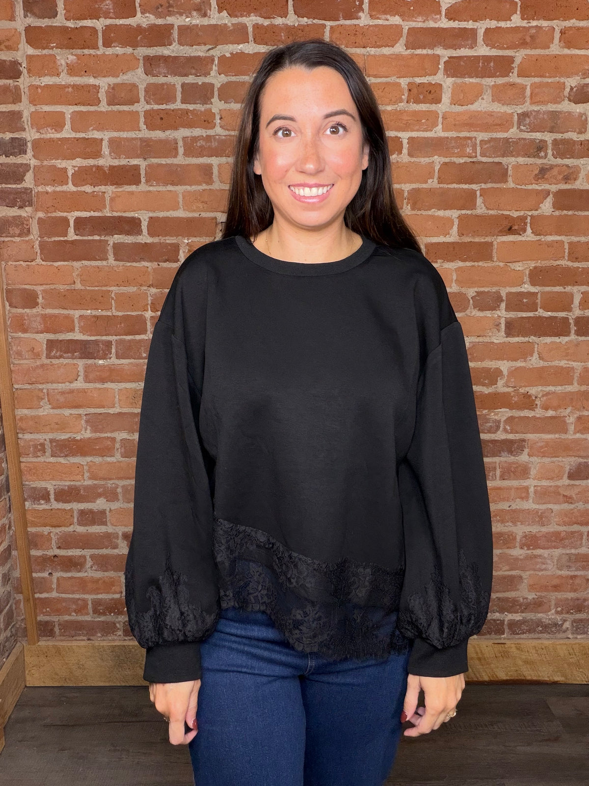 The Dottie Top-Black