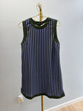 D33143 Hunter Green & Blue Dress