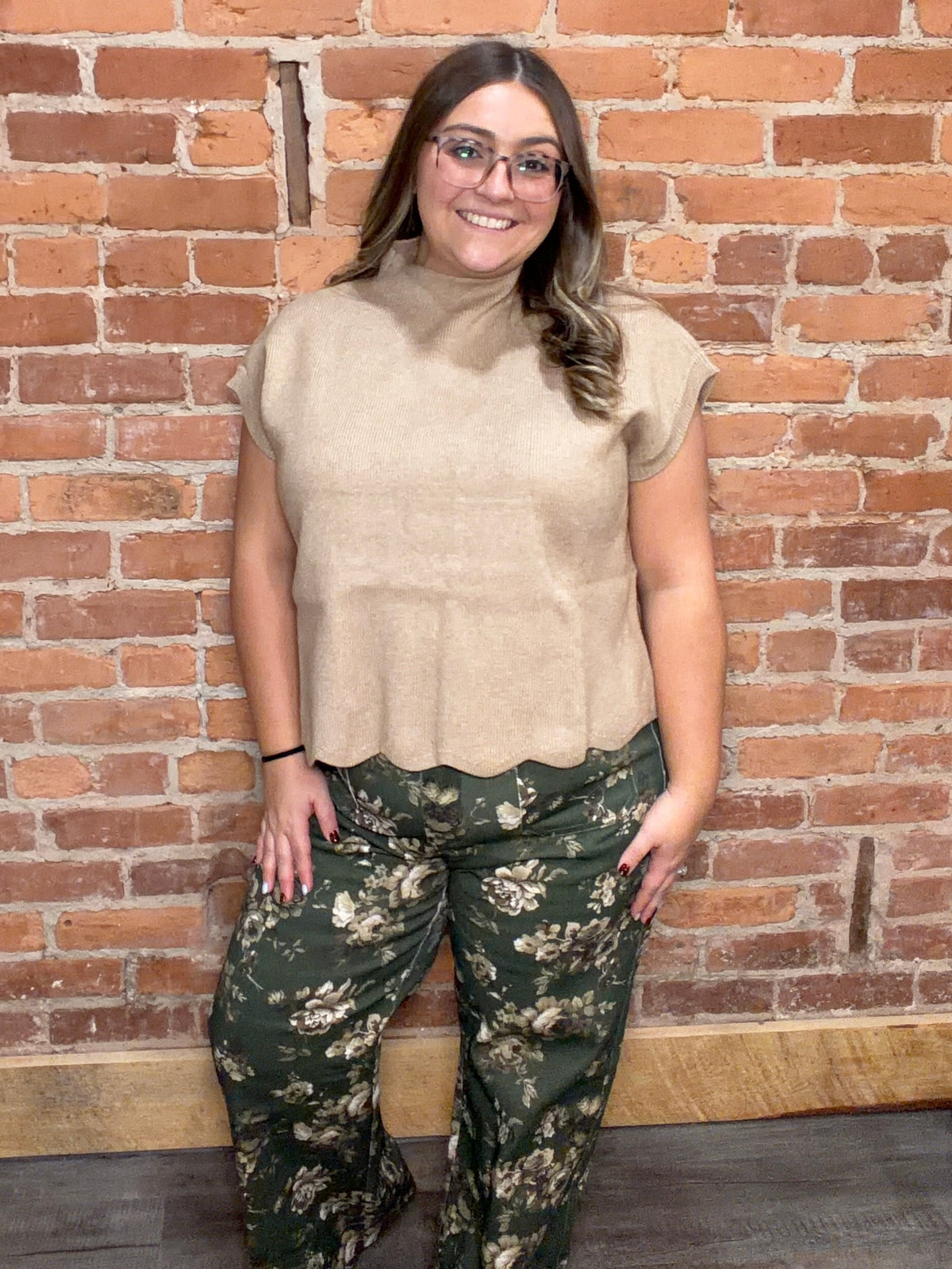 The Olive Floral Pants