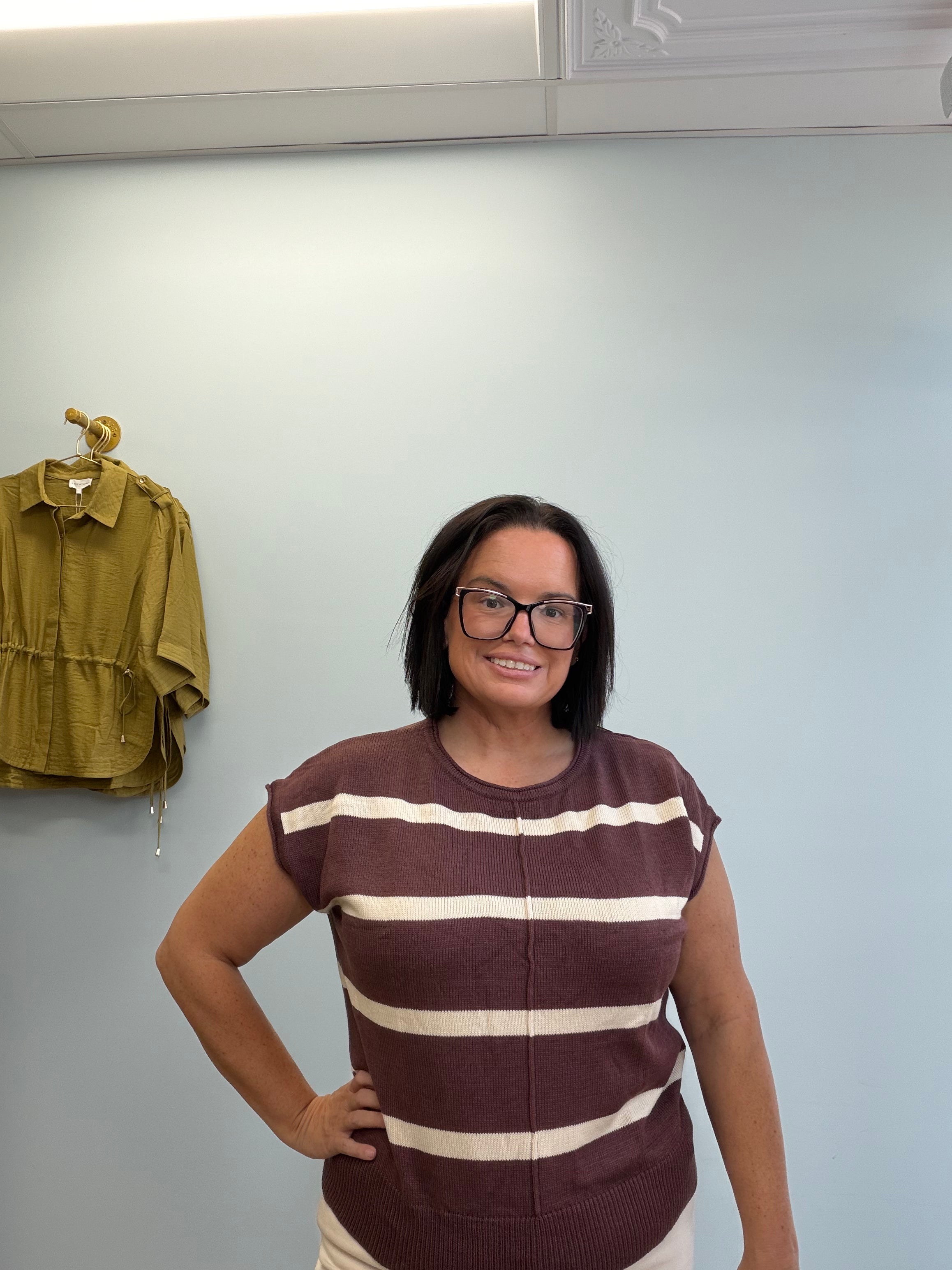 The Lottie Top- Brown