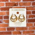 Tripple Hoop Earrings
