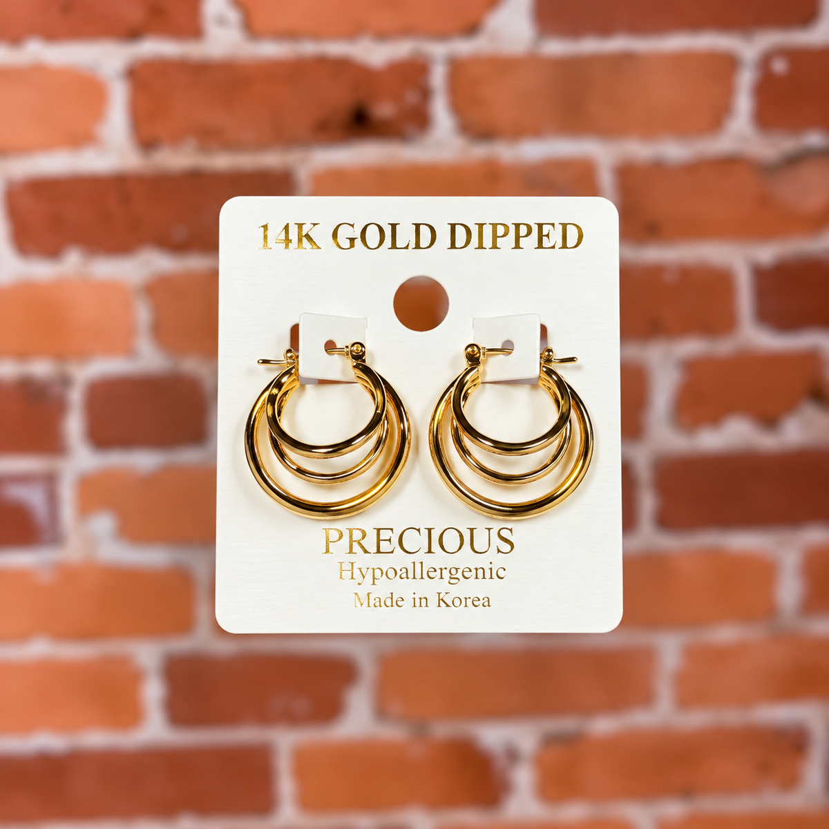 Tripple Hoop Earrings
