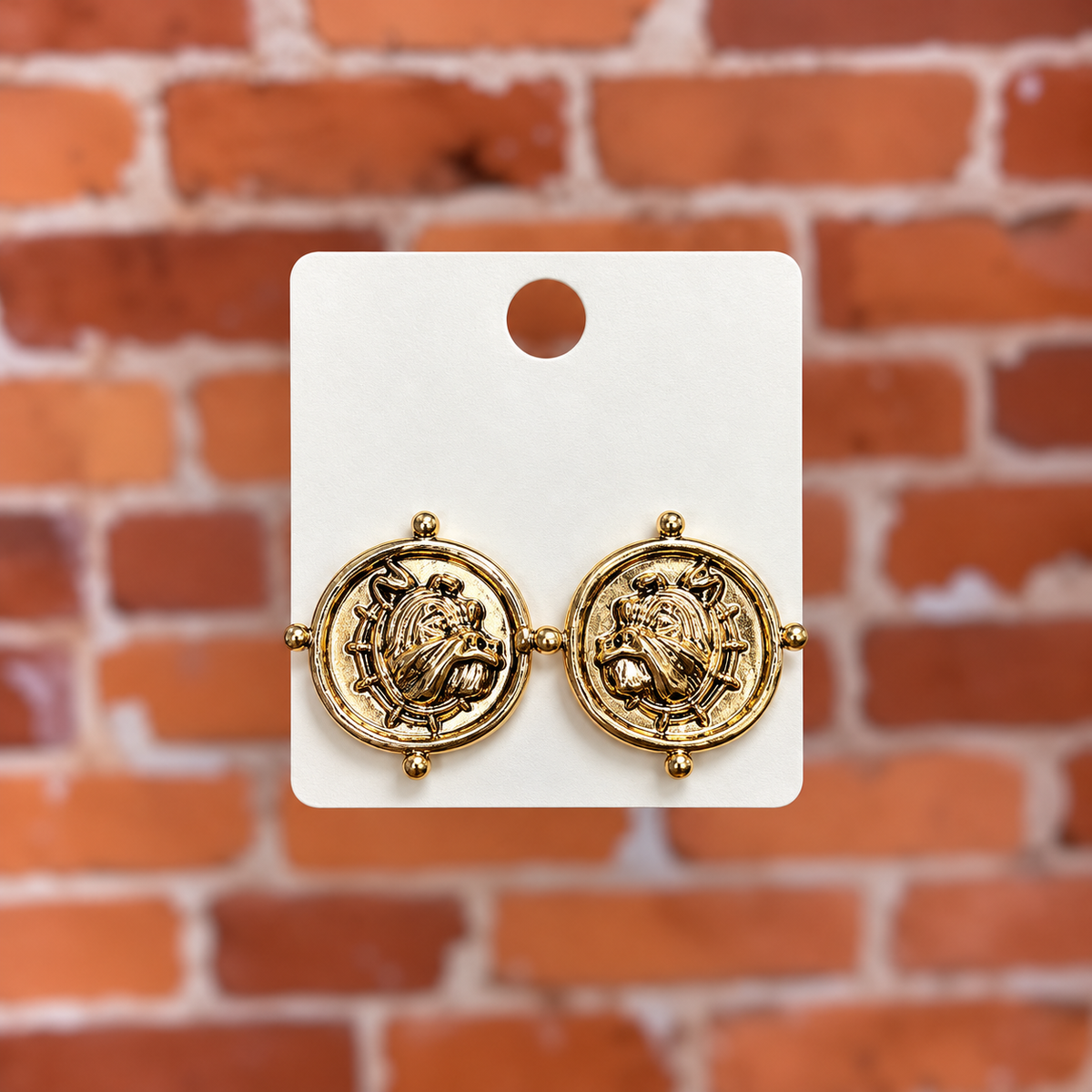 Bull Dog Earrings
