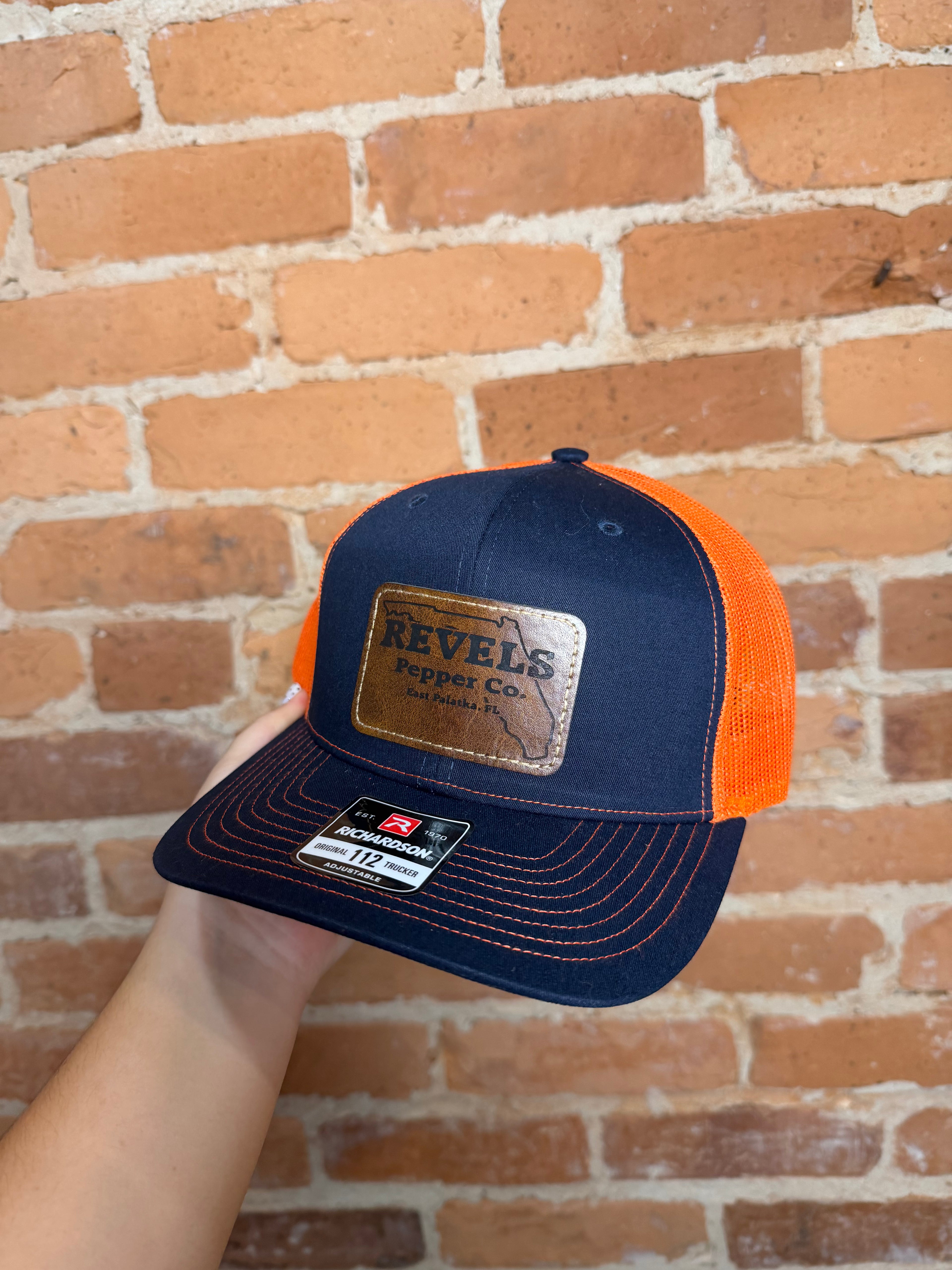 Revels Pepper Co. Navy & Orange Richardson Hat