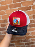 Revels Pepper Co. Red & Navy Richardson Hat – Surf Patch