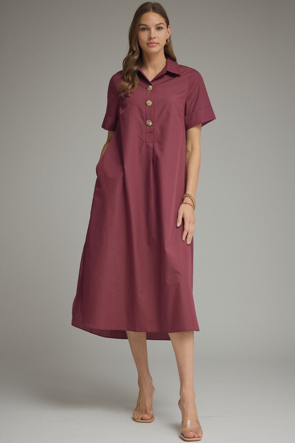 Entro - D29516 Wine Dress