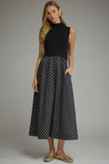 Entro - D32236 Black Polka Dot Dress