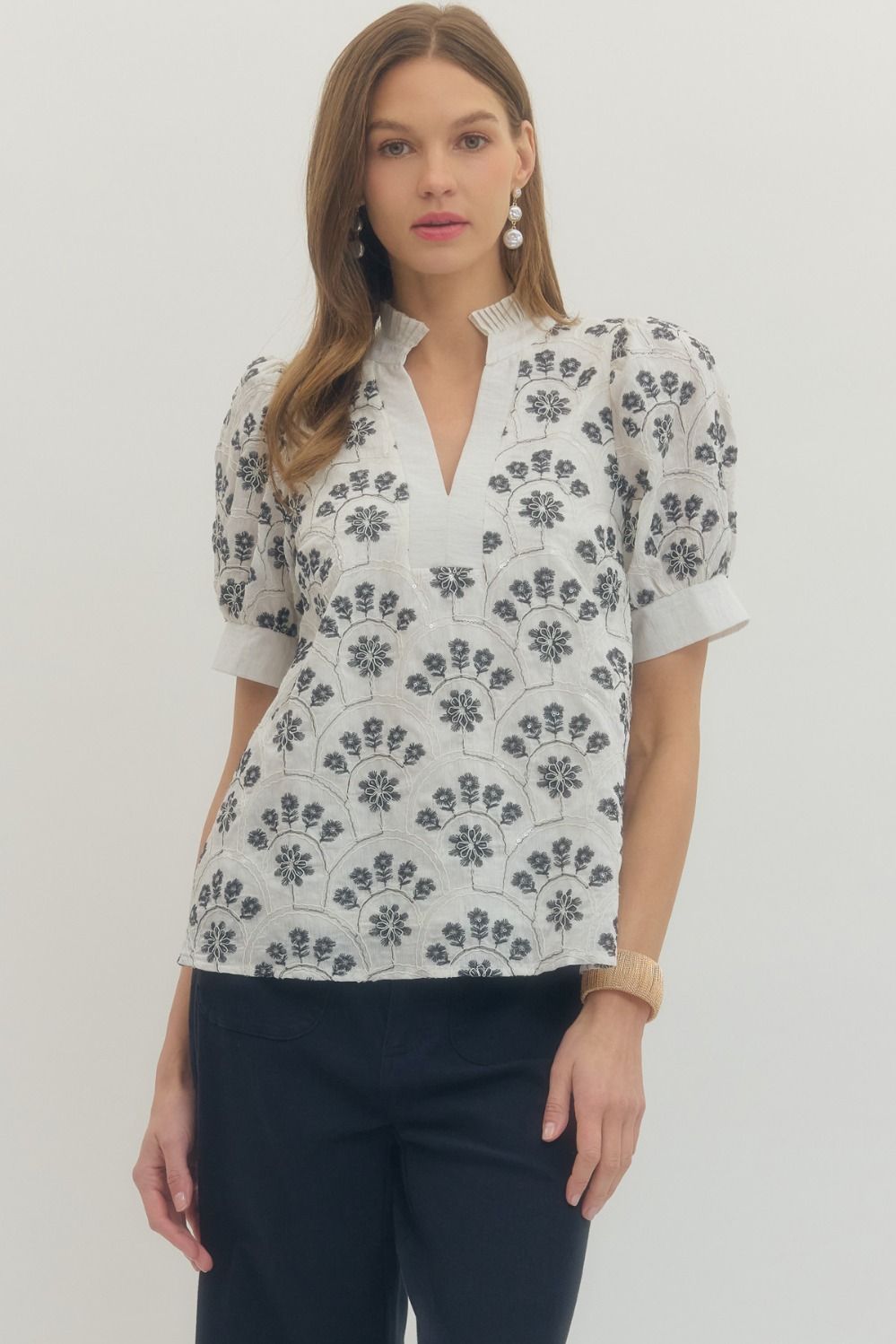 Entro - T29226 Floral Top